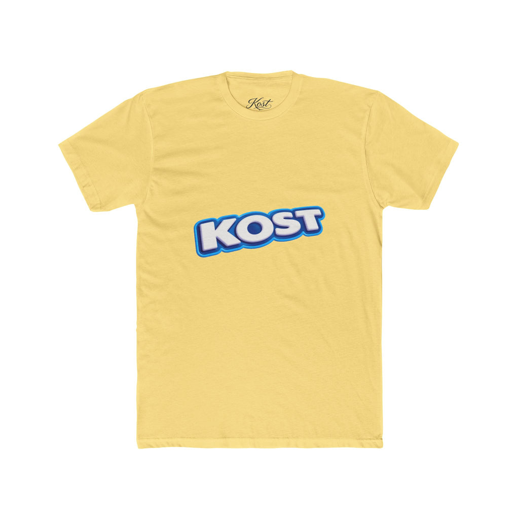 KOST Logo Tee — Retro Blue Gradient Graphic T-Shirt