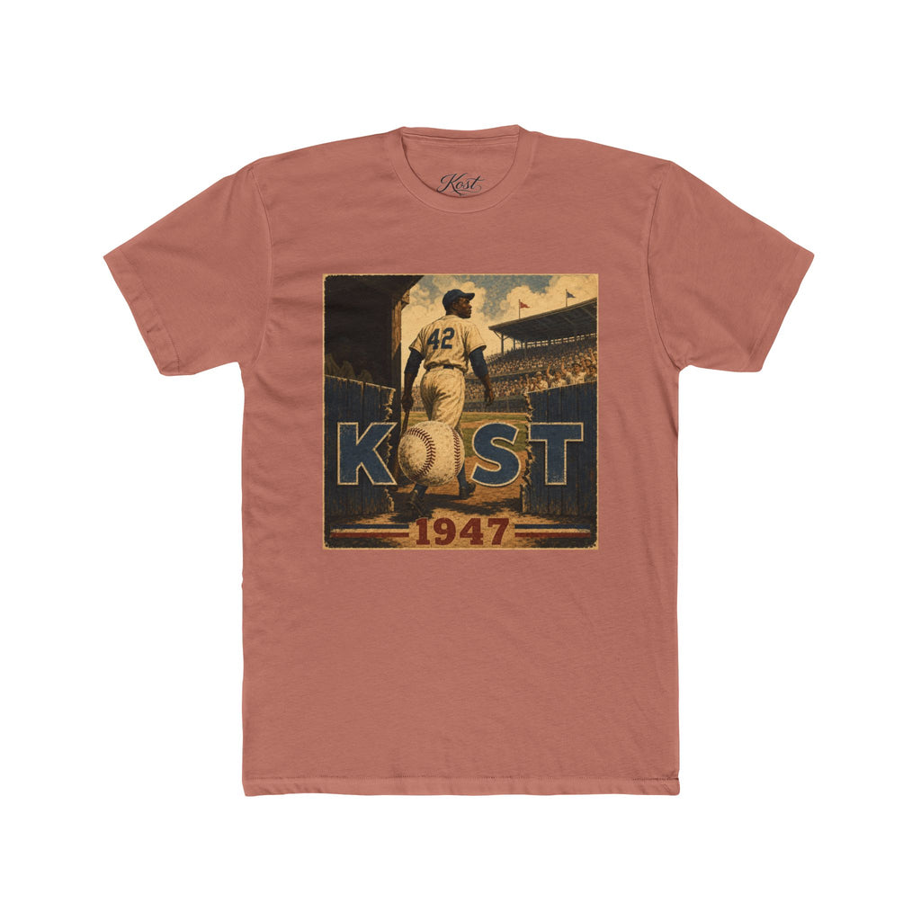 Vintage Baseball T-Shirt — 'Kost 1947' Retro Stadium Tee