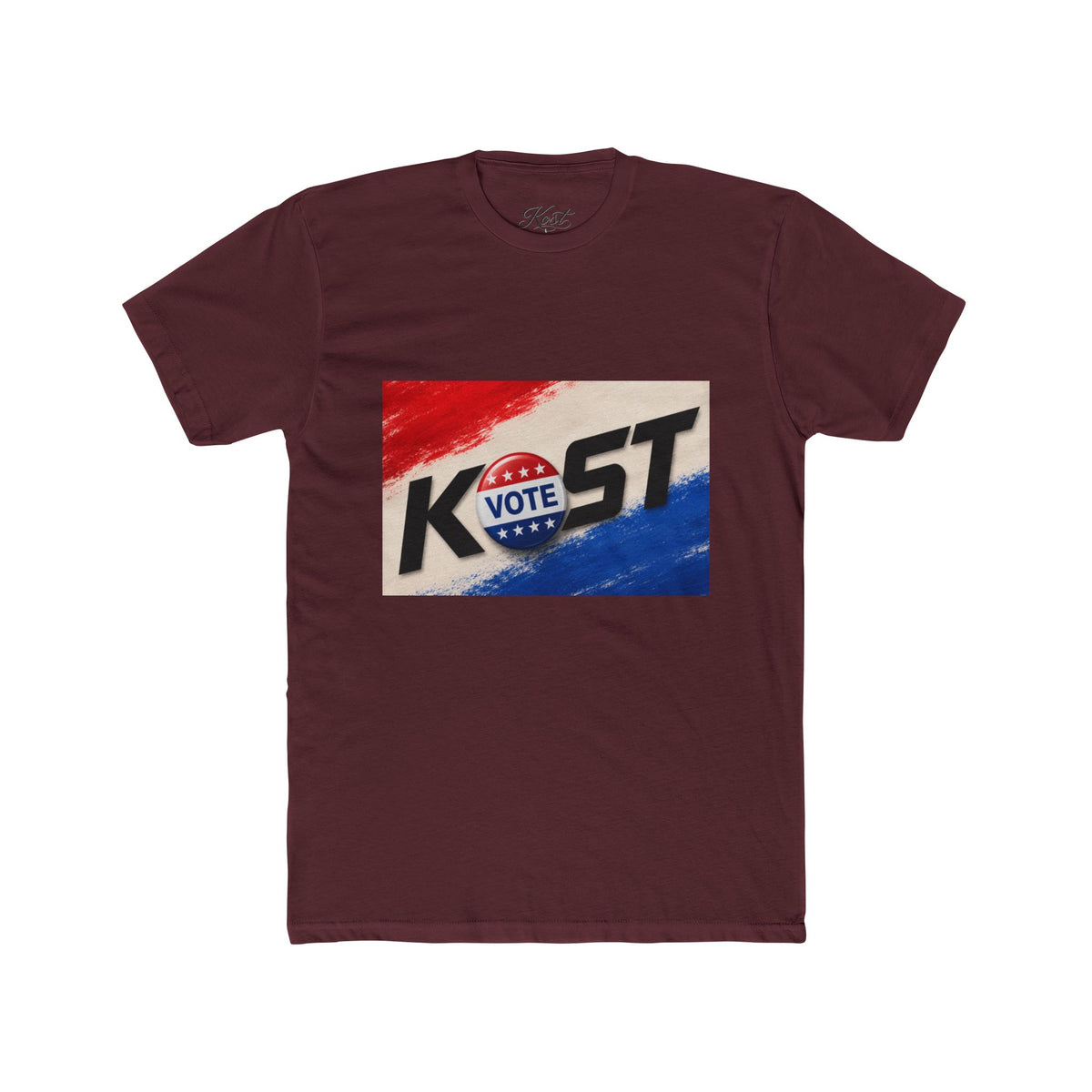Vote KOST Political Campaign T‑Shirt — Patriotic Red, White & Blue Tee