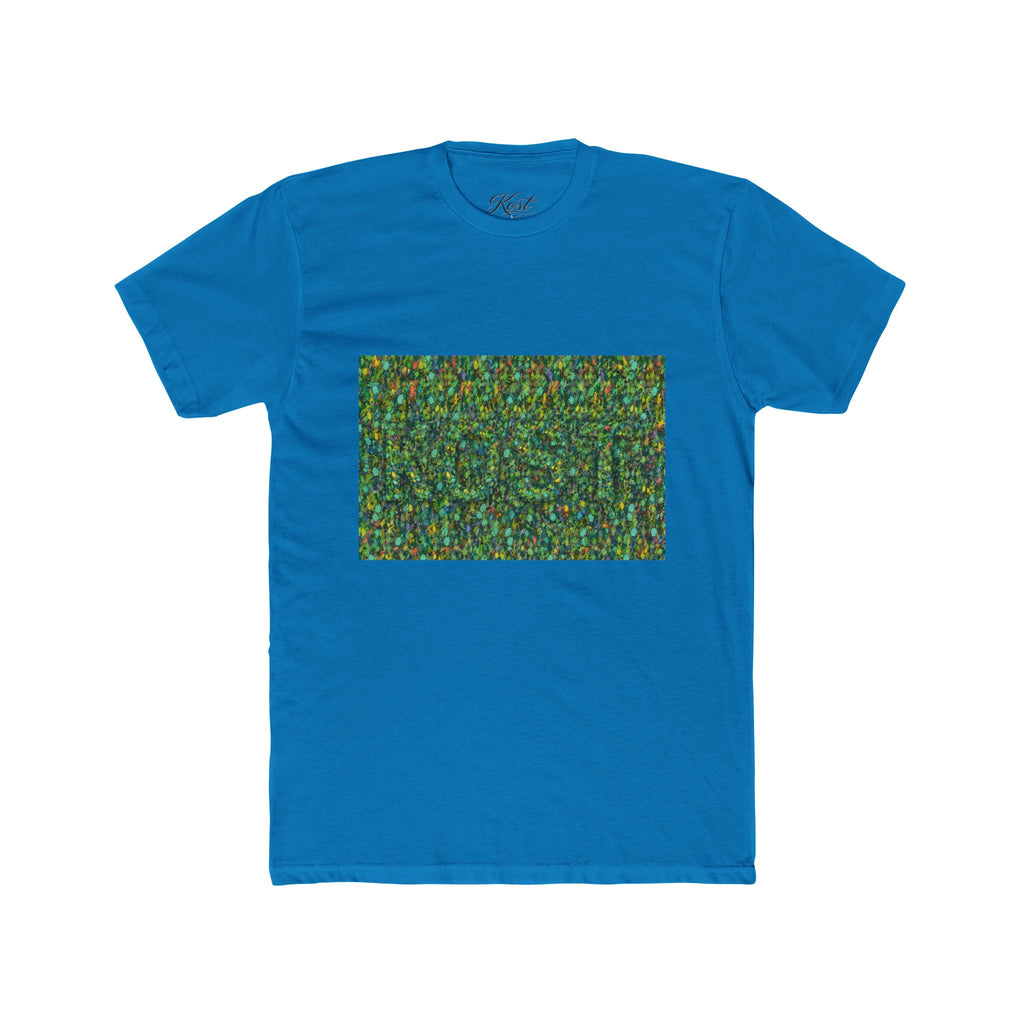 Abstract Mosaic Green Pattern T‑Shirt