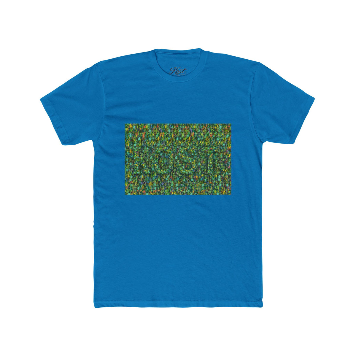 Abstract Mosaic Green Pattern T‑Shirt