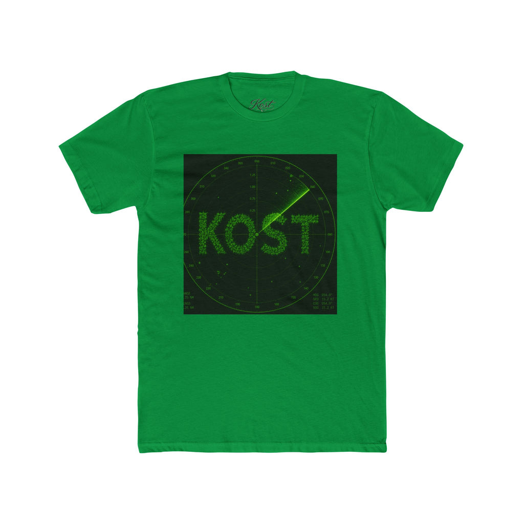 KOST Radar Graphic Tee — Retro Green Radar Logo T-Shirt