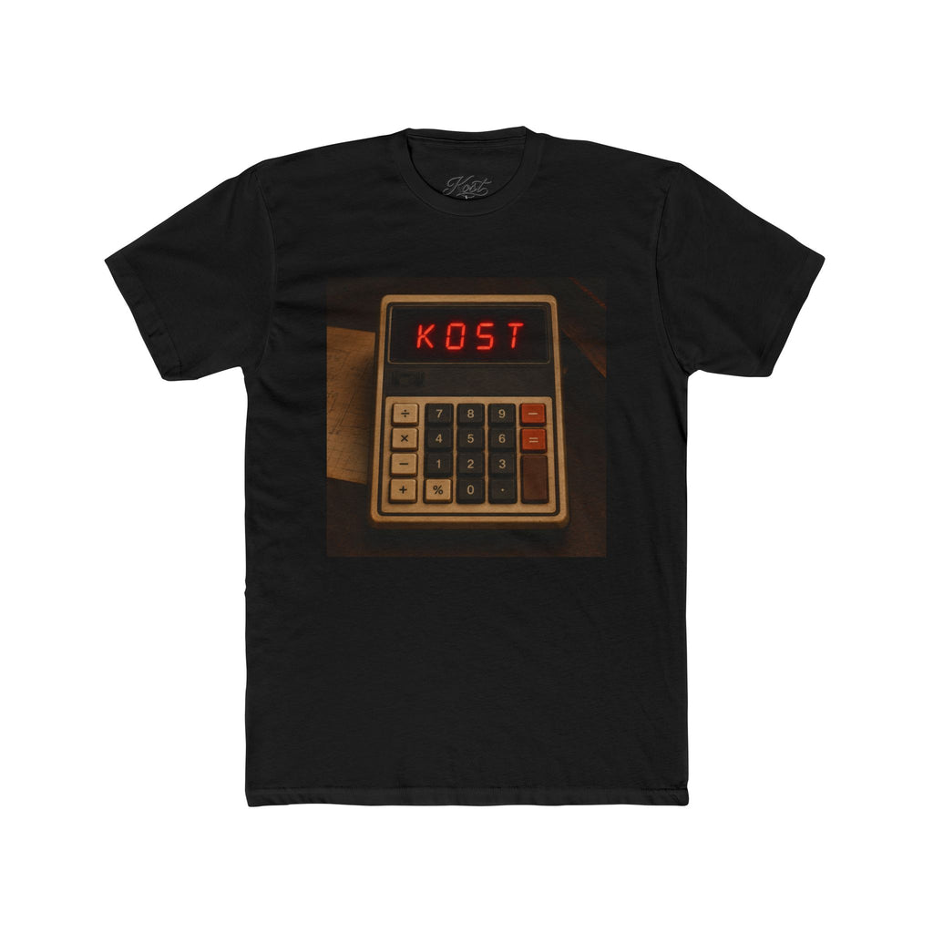 Calculator Retro Tee — “KOST” Vintage Electronics Graphic T-Shirt