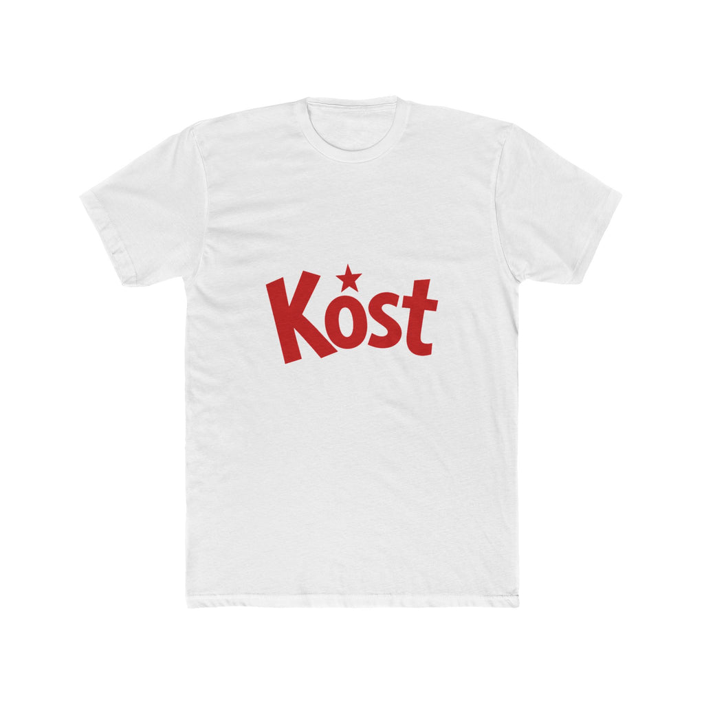 Kost Retro Script Tee — Bold Red Logo Shirt