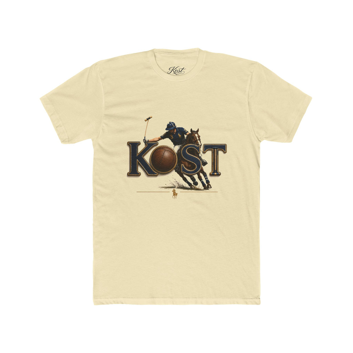 Polo Player 'KOST' Graphic Tee — Vintage Equestrian Polo Shirt