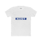 KOST Logo Tee — Retro Blue Box Graphic Cotton T‑Shirt