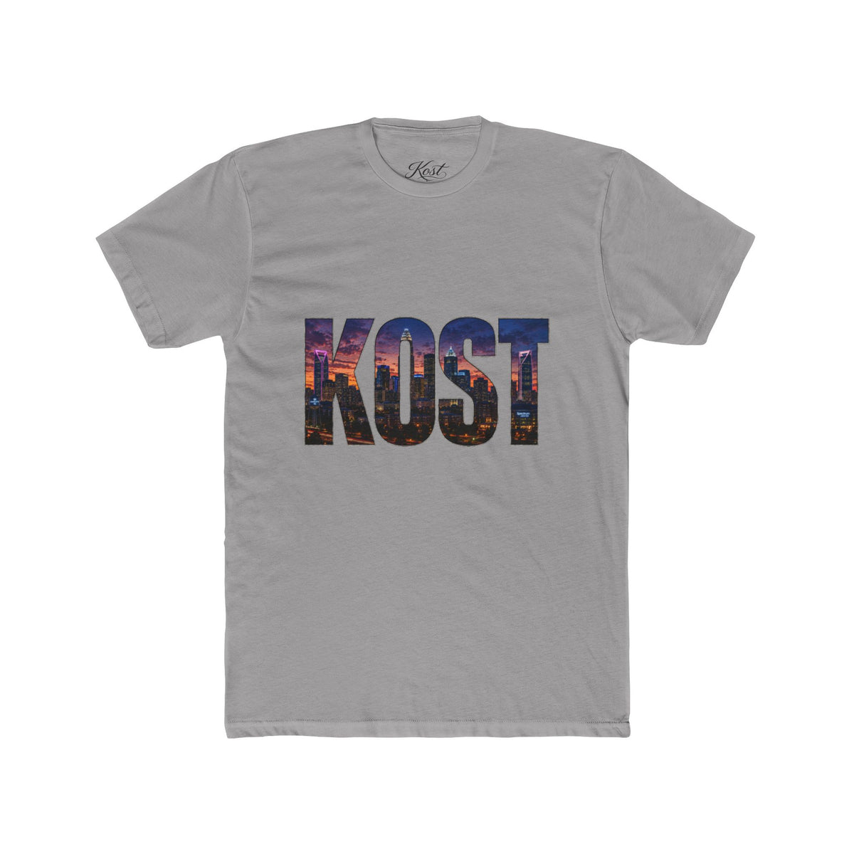 KOST Skyline T-Shirt — Cityscape Lettering Crew Tee