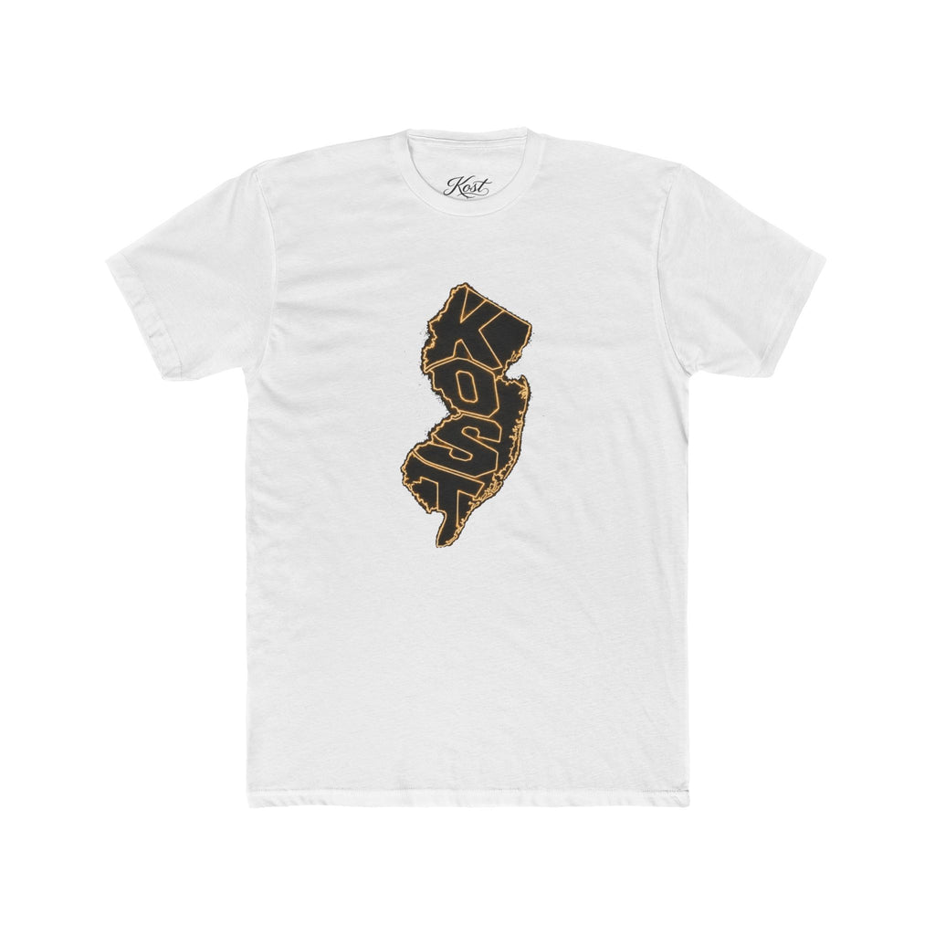 New Jersey Outline T-Shirt with 'KOP' Lettering – State Pride Tee