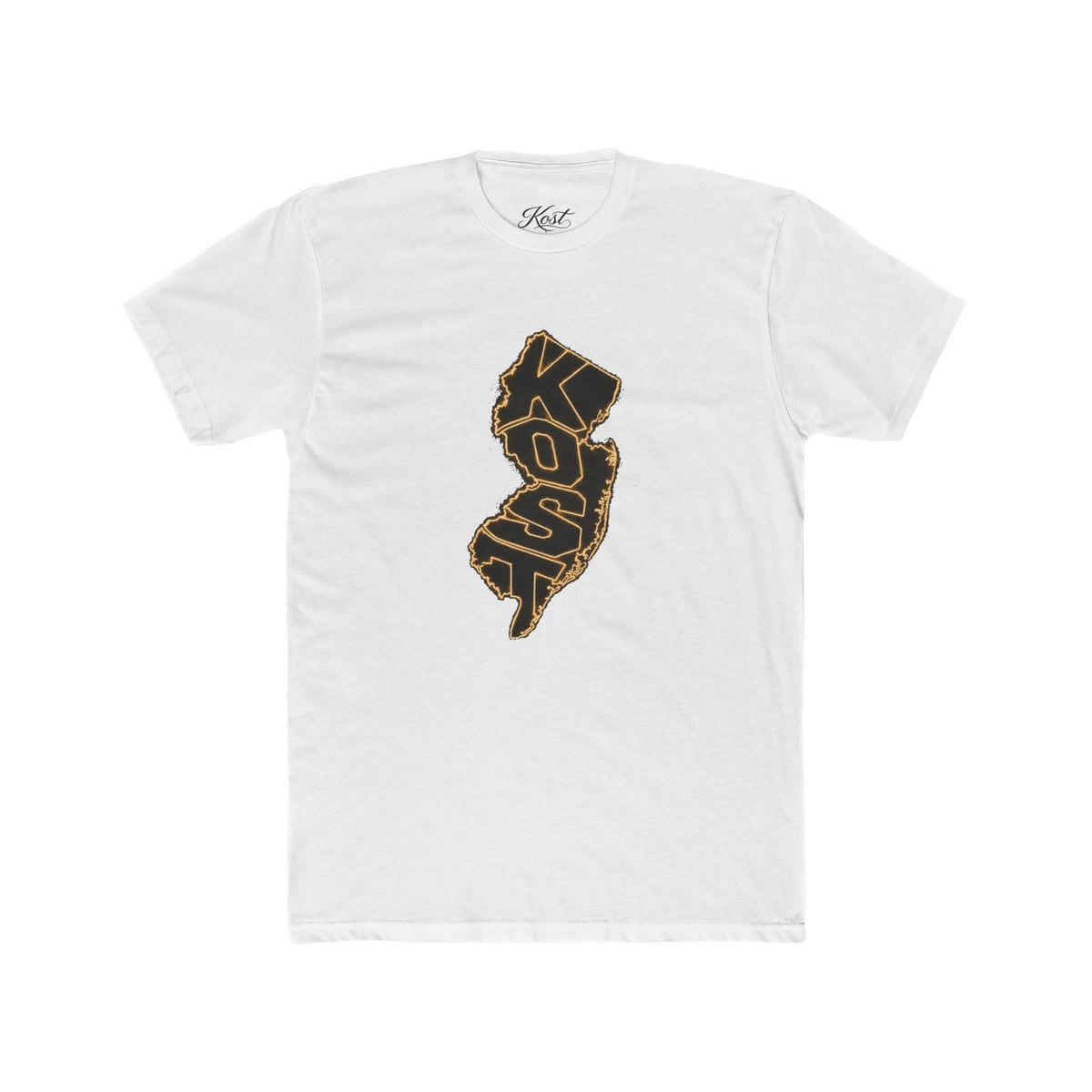 New Jersey Outline T-Shirt with 'KOP' Lettering – State Pride Tee