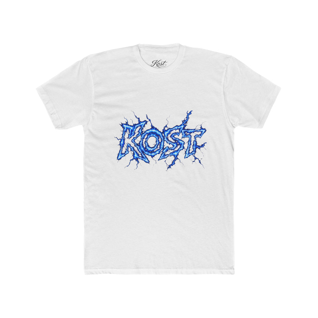 Kost Lightning Graphic Tee — Blue Electric Logo T-Shirt