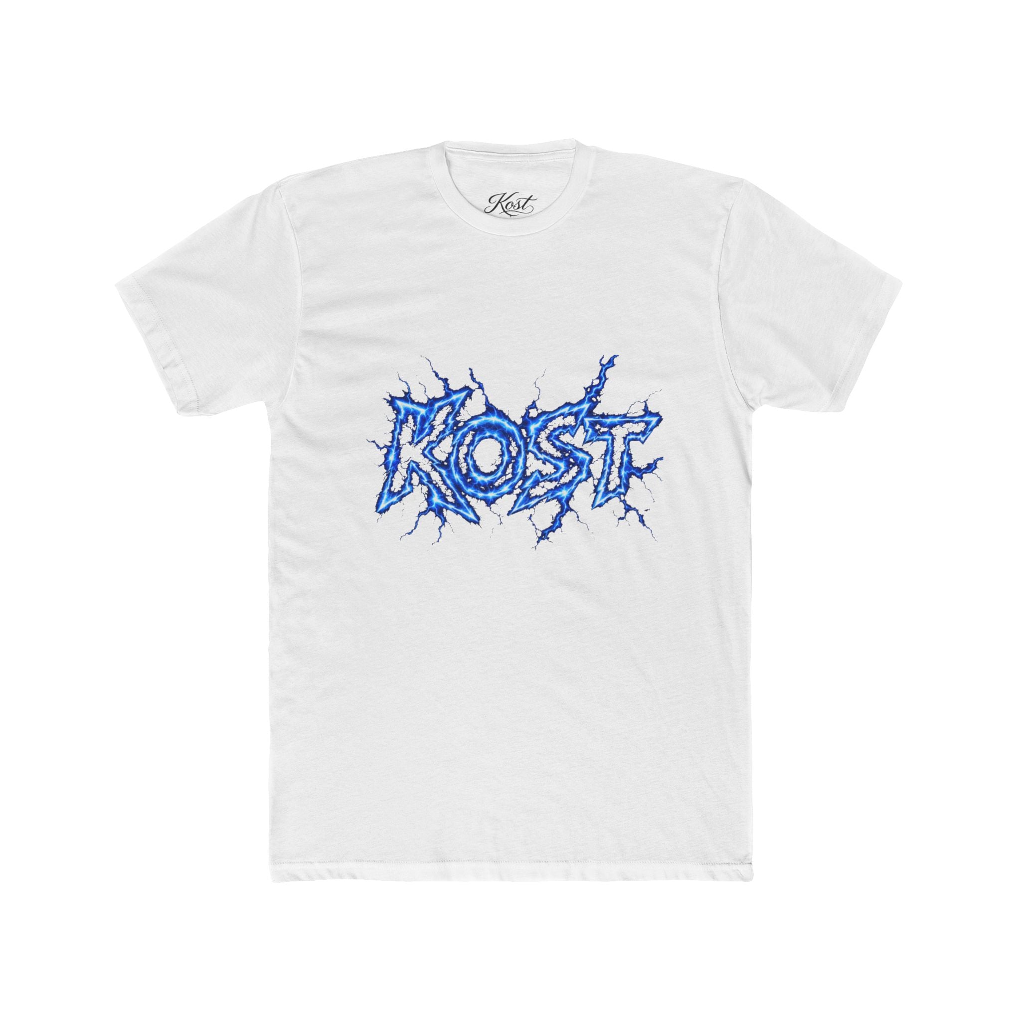 Kost Lightning Graphic Tee — Blue Electric Logo T-Shirt