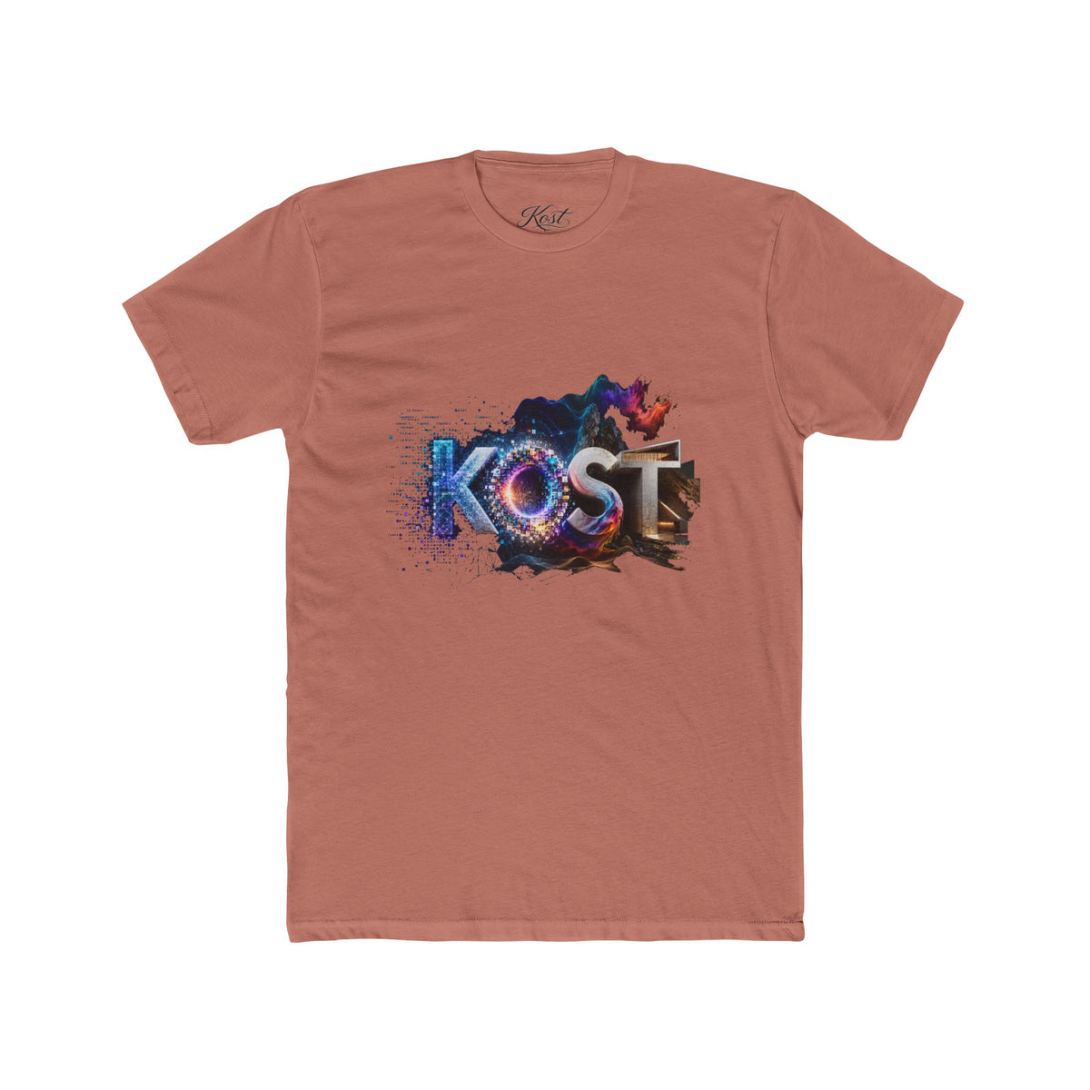 KOST Retro Galaxy Graphic Tee — Cosmic Lettering Crewneck