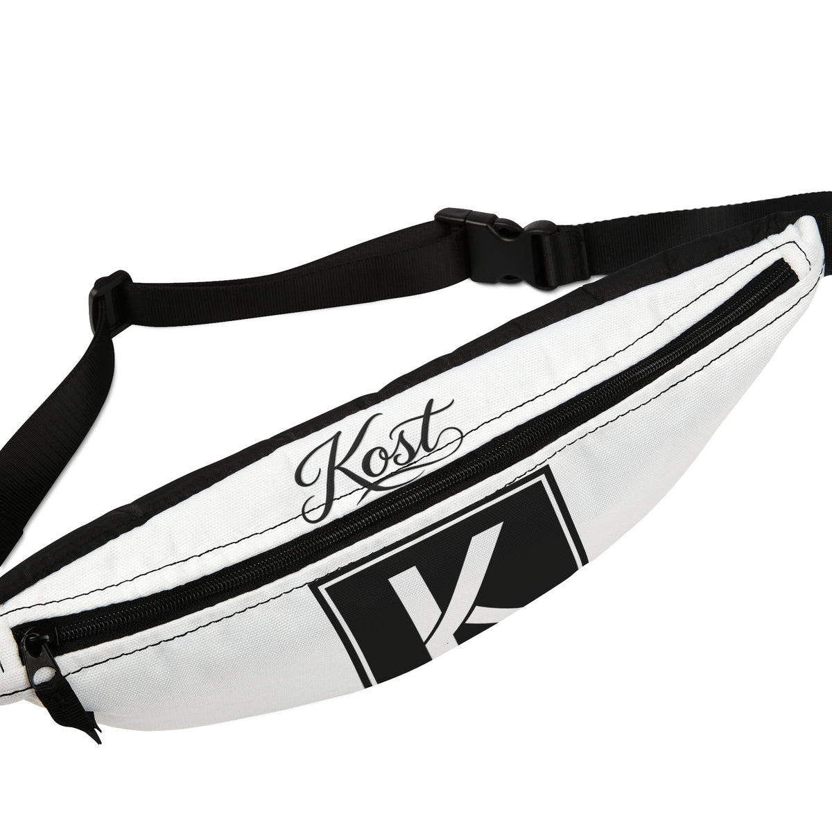 Kost White Logo Fanny Pack