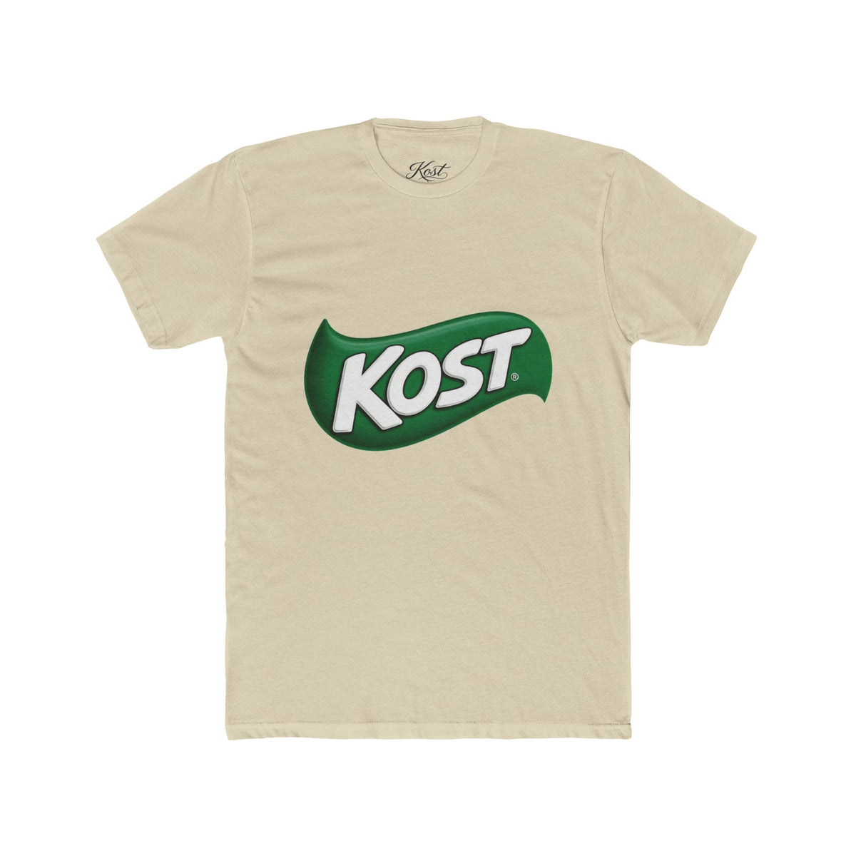 Kost Logo Tee — Retro Green Badge Graphic T-Shirt