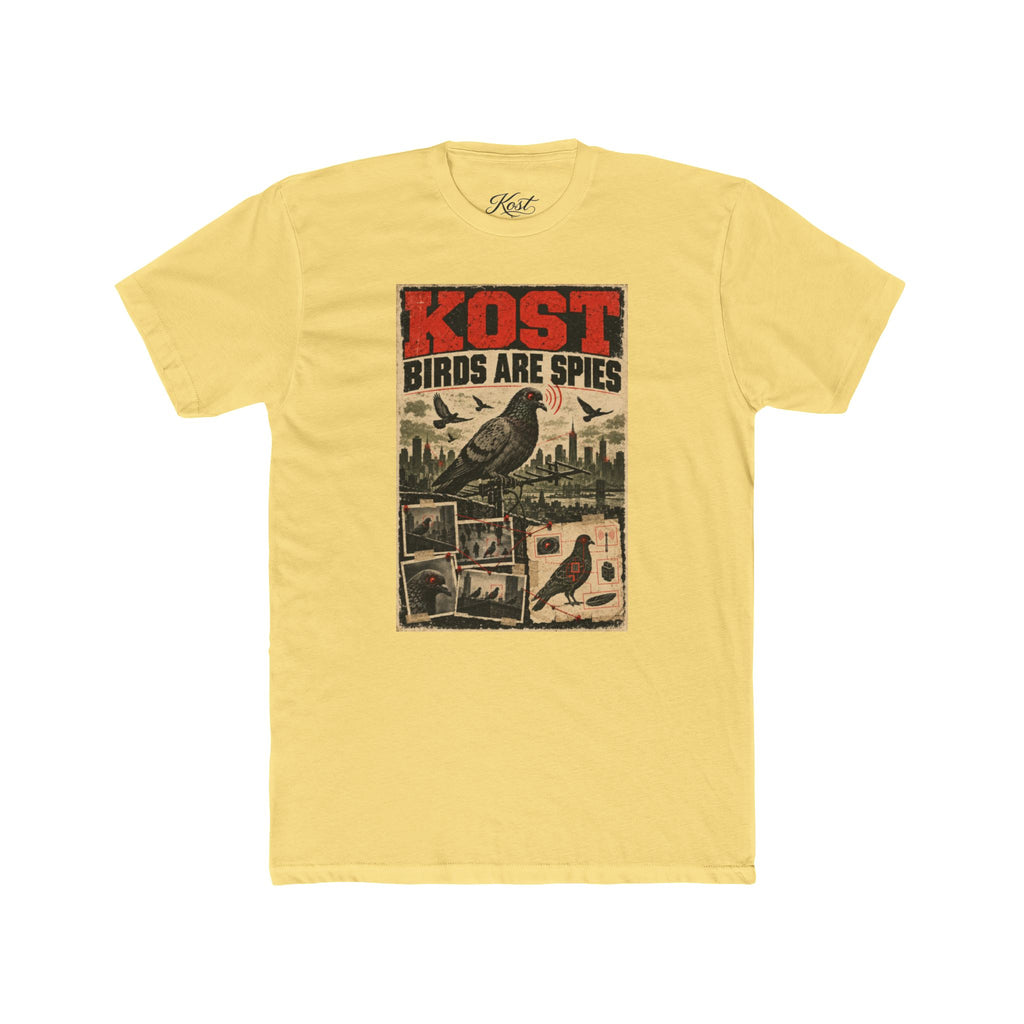 T-Shirt — KOST “Birds Are Spies” Vintage Propaganda Graphic Tee