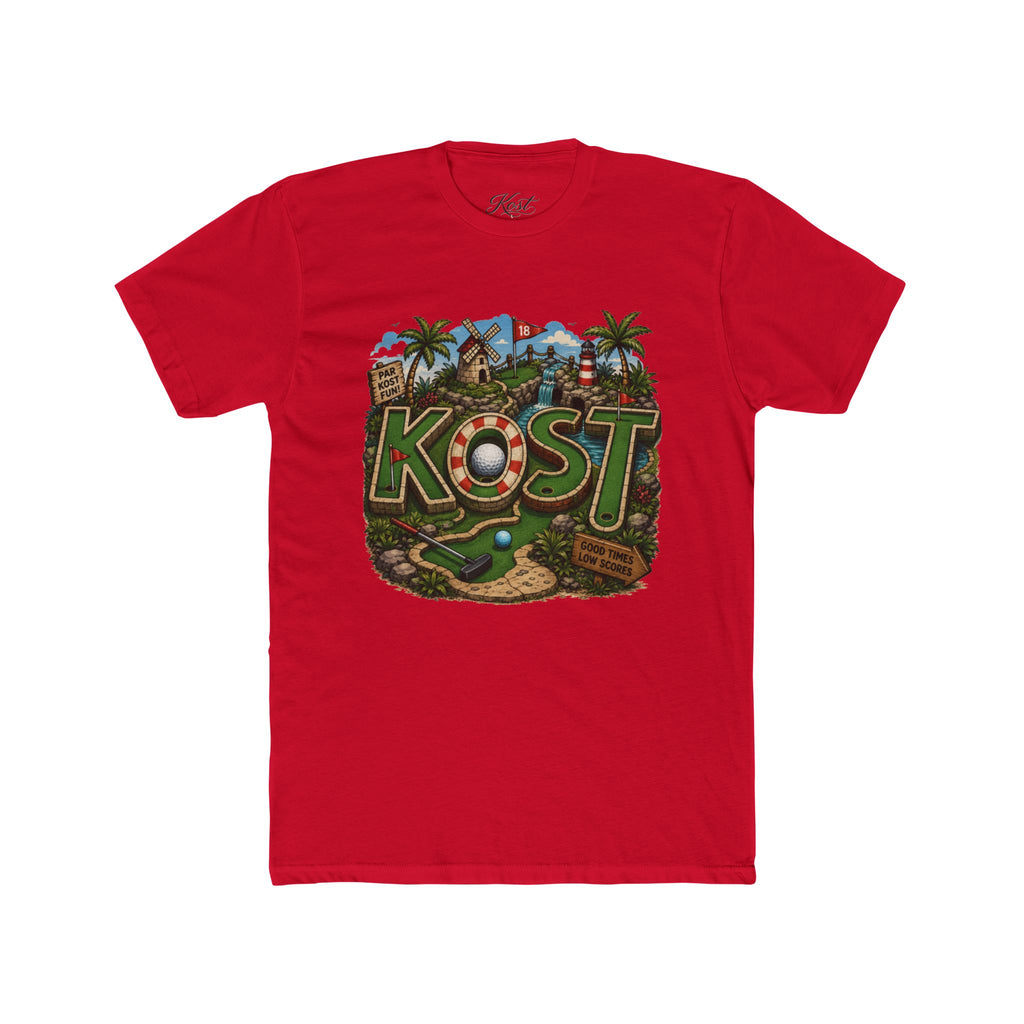 KOST Golf Course Graphic Tee — Vintage Island Mini Golf Design