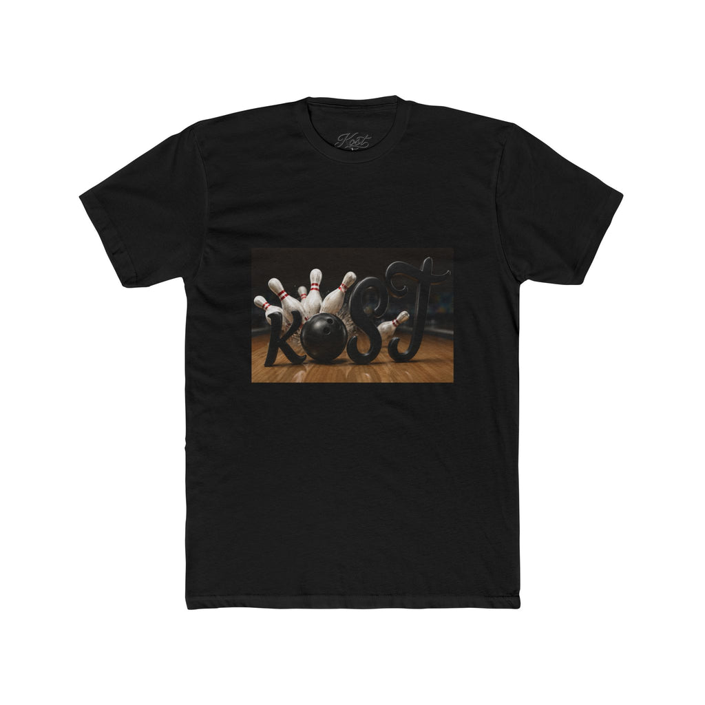 Bowling Strike T‑Shirt — Vintage Pins & Ball Graphic Tee for Bowlers