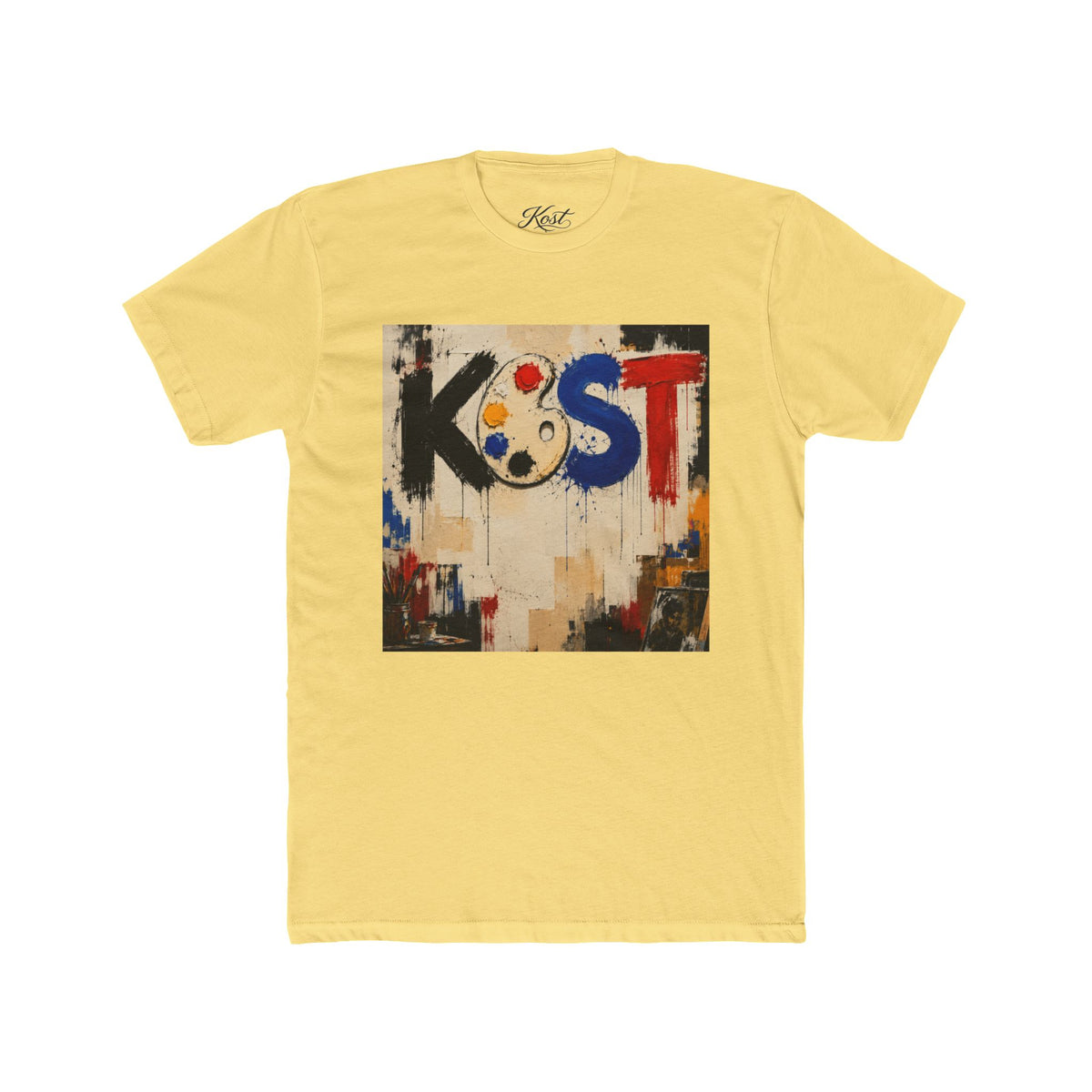 Artist Palette Tee — KOST Abstract Paint Graphic T-Shirt