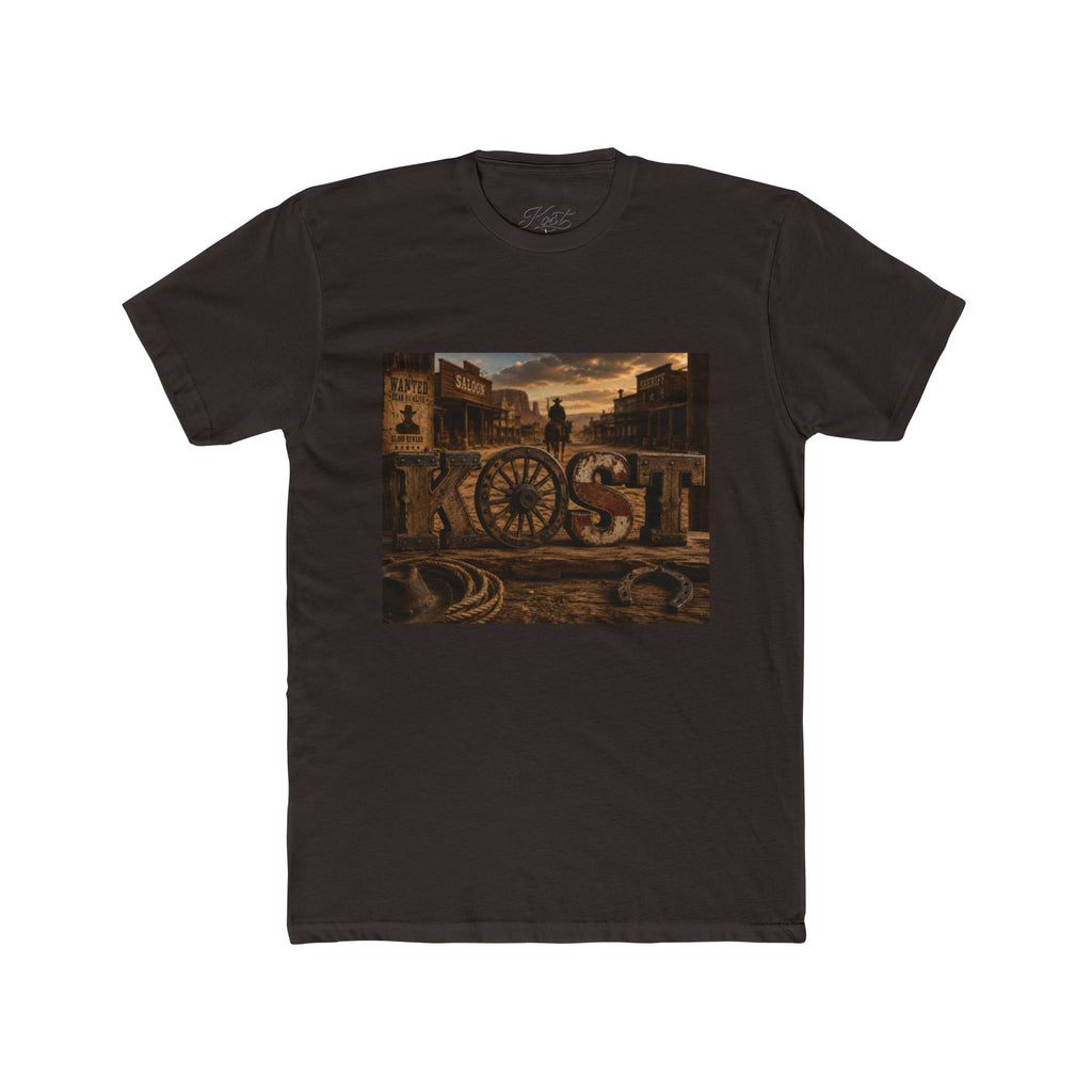 Vintage Industrial Steampunk Cityscape Graphic T-Shirt