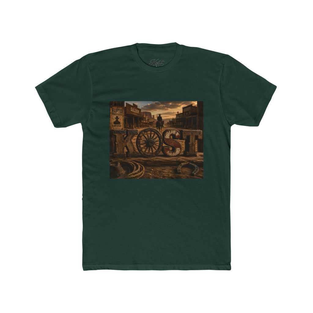 Vintage Industrial Steampunk Cityscape Graphic T-Shirt