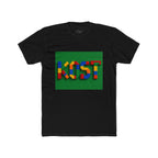 Kids Block Name Tee — Colorful Building Brick 'KOST' Graphic Shirt