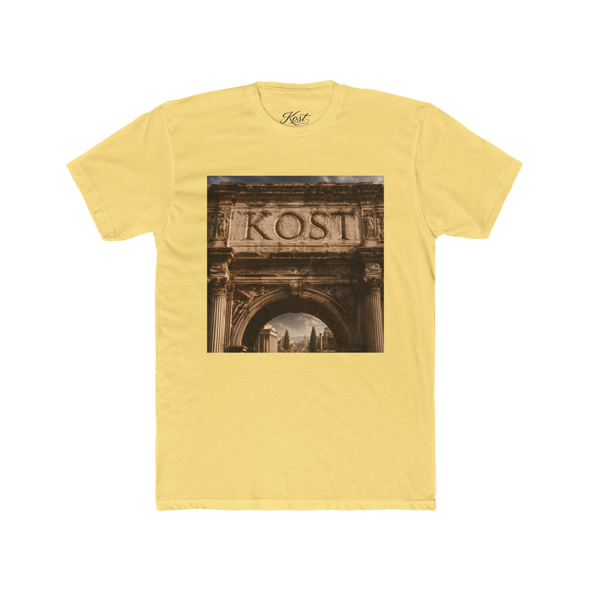 Vintage Roman Arch Tee — 'KOST' Architectural Photo T‑Shirt