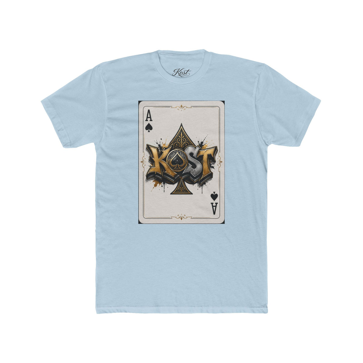 Ace of Spades Graphic Tee — Gold Foil Playing Card Design