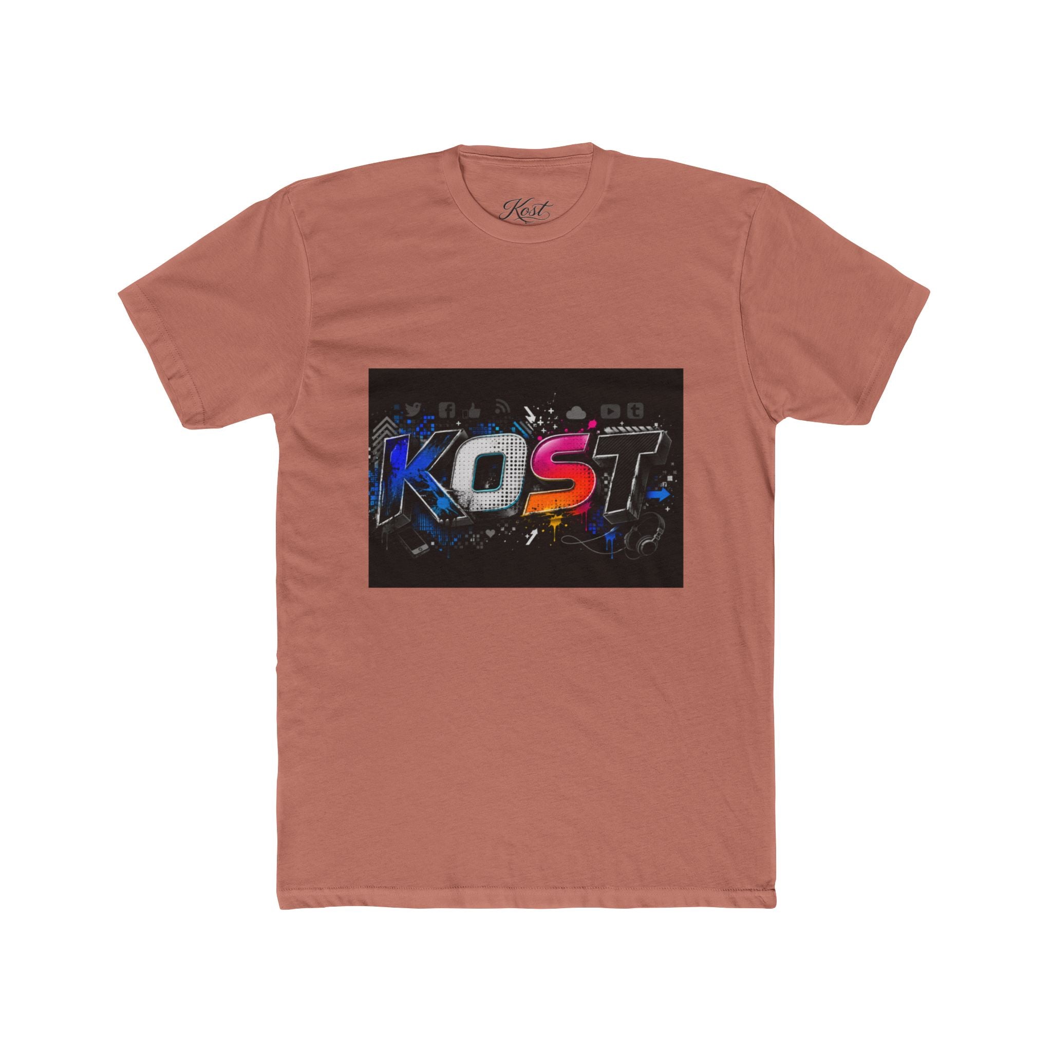 KOST Graphic Tee — Retro Neon Gaming Logo T‑Shirt