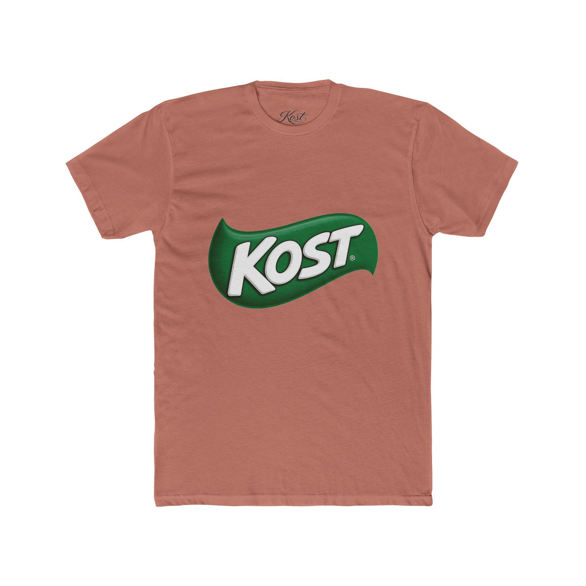 Kost Logo Tee — Retro Green Badge Graphic T-Shirt