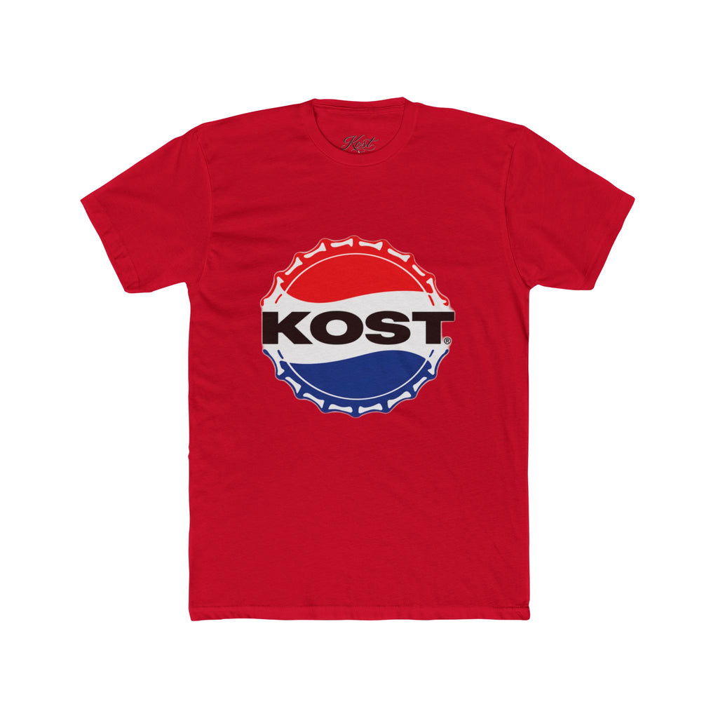 KOST Retro Bottle Cap Tee — Red, White & Blue Logo T-Shirt