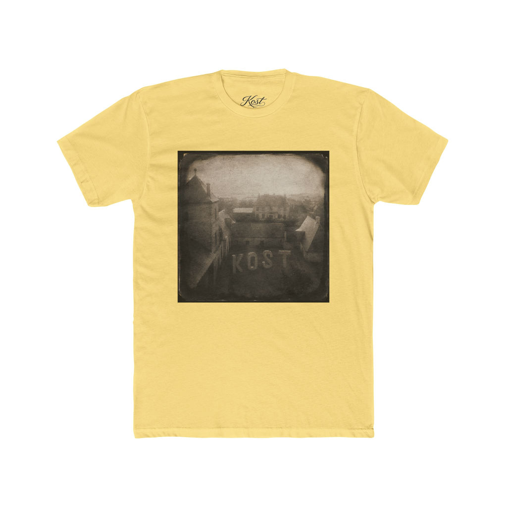 Vintage Road Photo Tee — 'KOST' Distressed Square Print