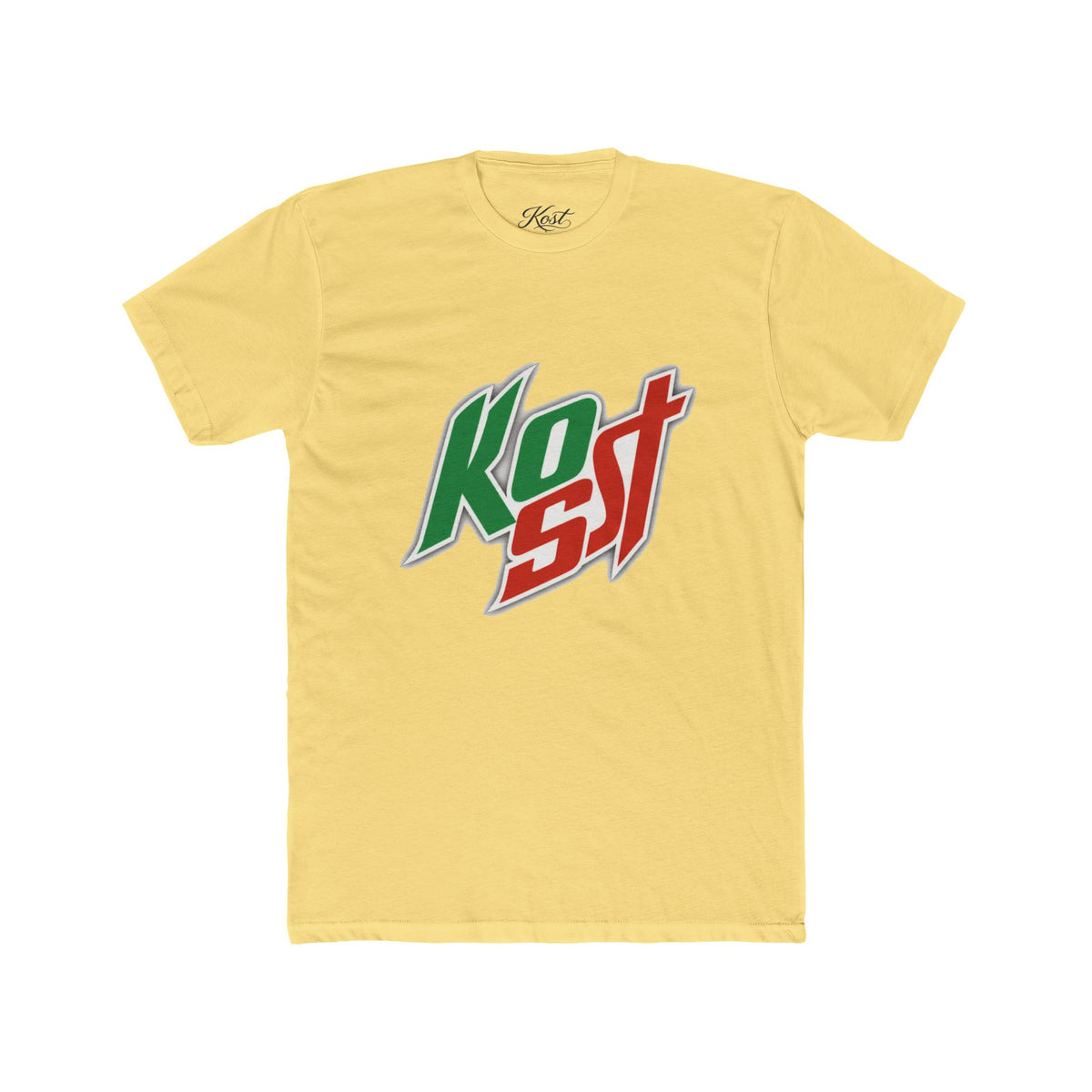 Kost Logo Tee — Retro Green & Red Graphic T-Shirt
