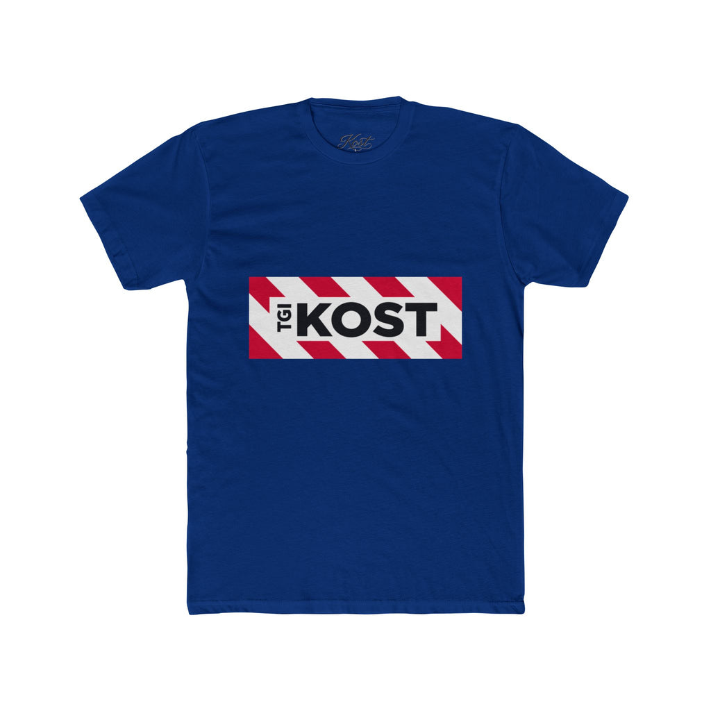 Crew Tee — Bold "The KOST" Stripe Logo Shirt