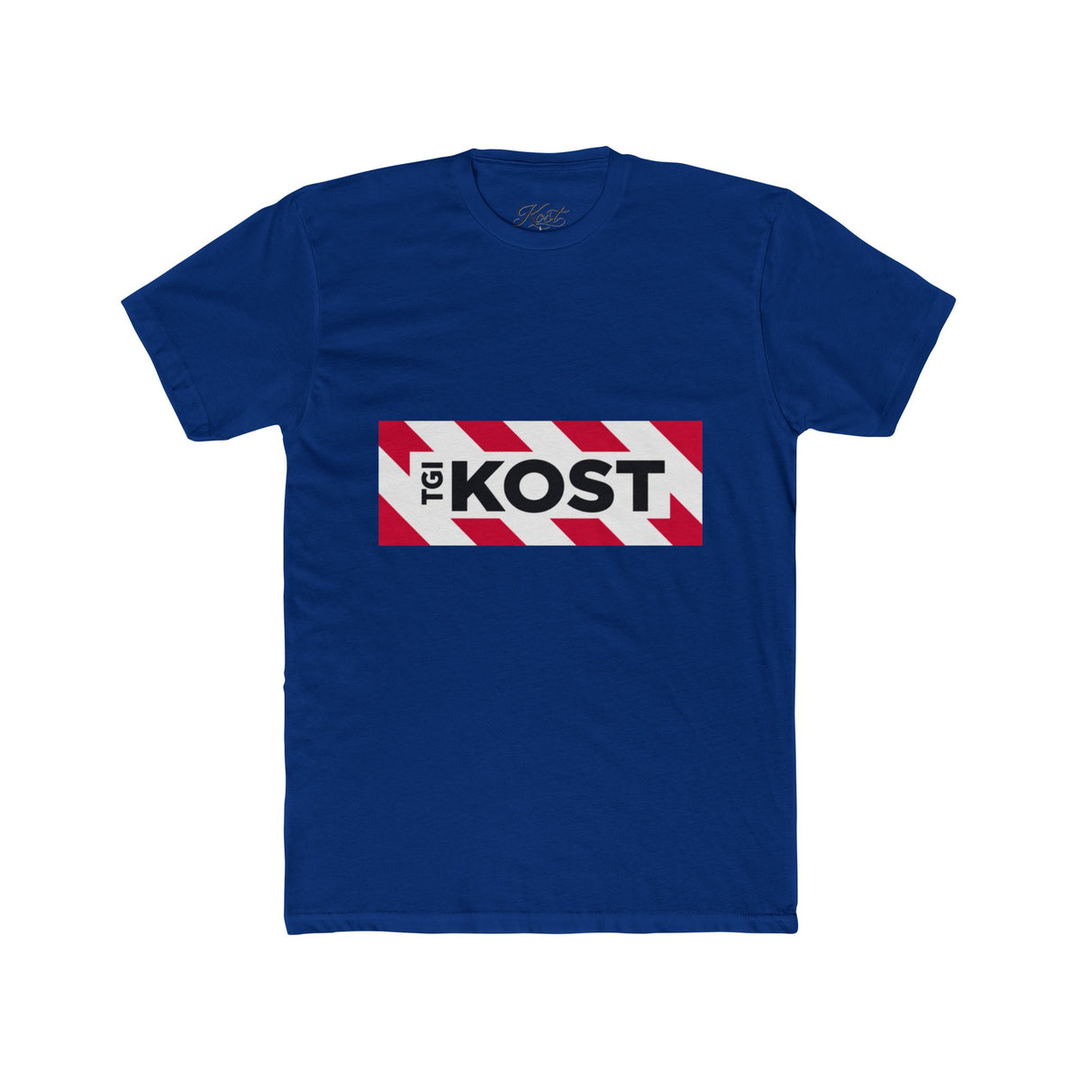 Crew Tee — Bold "The KOST" Stripe Logo Shirt