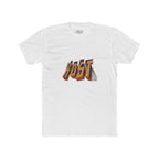 Retro 3D 'KOST' Graphic Tee — Vintage Orange Shadow Cotton T-Shirt