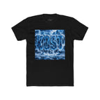 KOST Waterfall Graphic Tee — Blue Wave Texture Crew Shirt