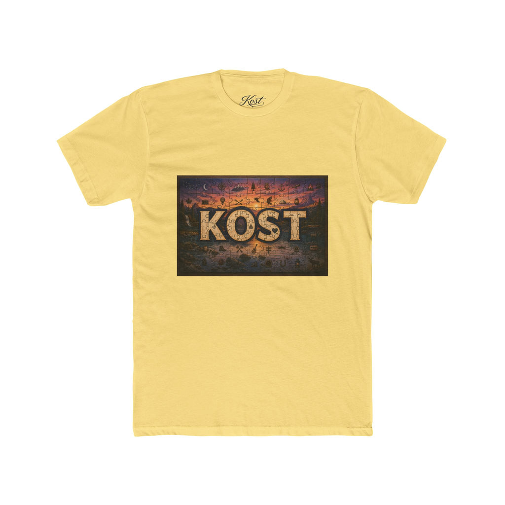 KOST Vintage Metal Sign Tee — Retro Industrial Graphic T‑Shirt