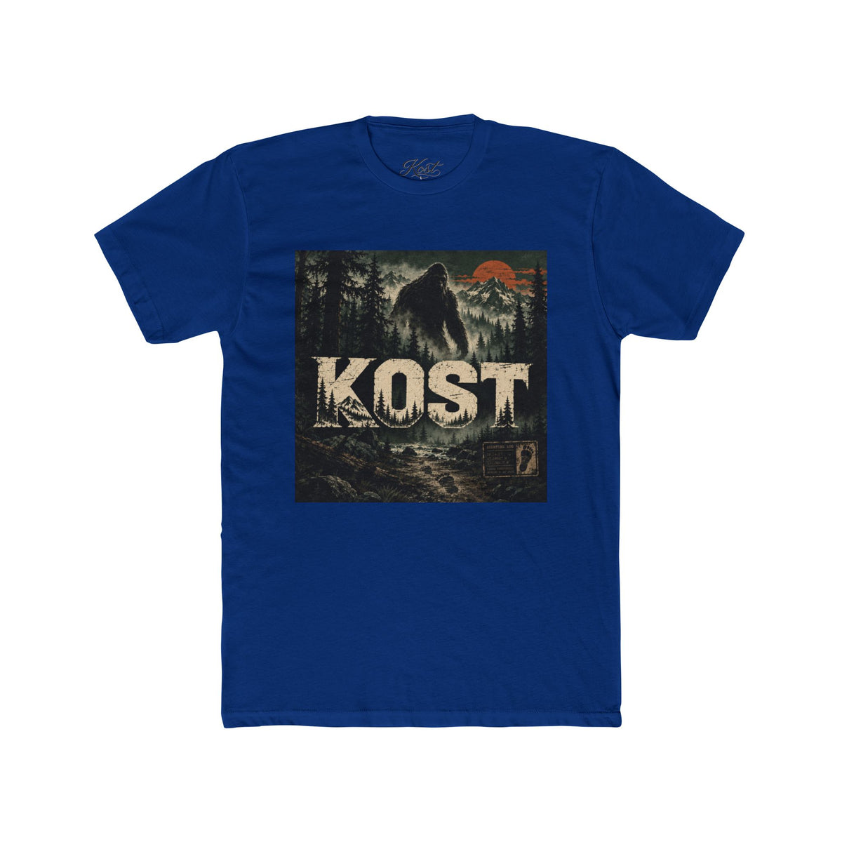 KOST Bigfoot Forest Tee — Vintage Sasquatch Mountain Graphic Shirt