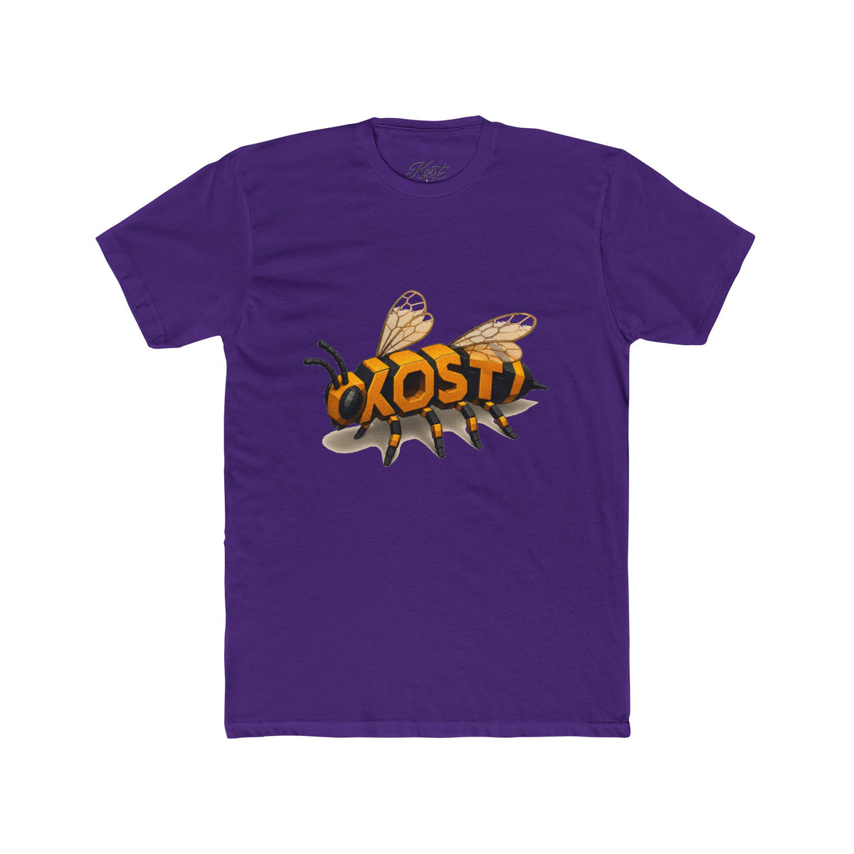 Bee Graphic Tee — 'KOST' Lettering Insect Design Cotton T-Shirt