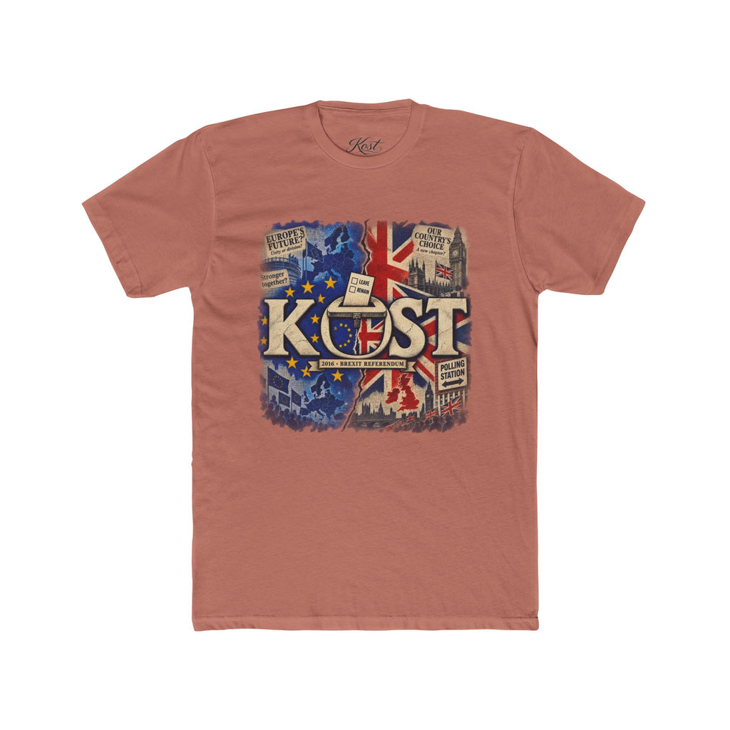 KOST Retro British-Inspired Graphic Tee — Vintage Union Jack Radio Design