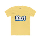 Kost Retro Bubble Logo Tee — White Cotton Crewneck