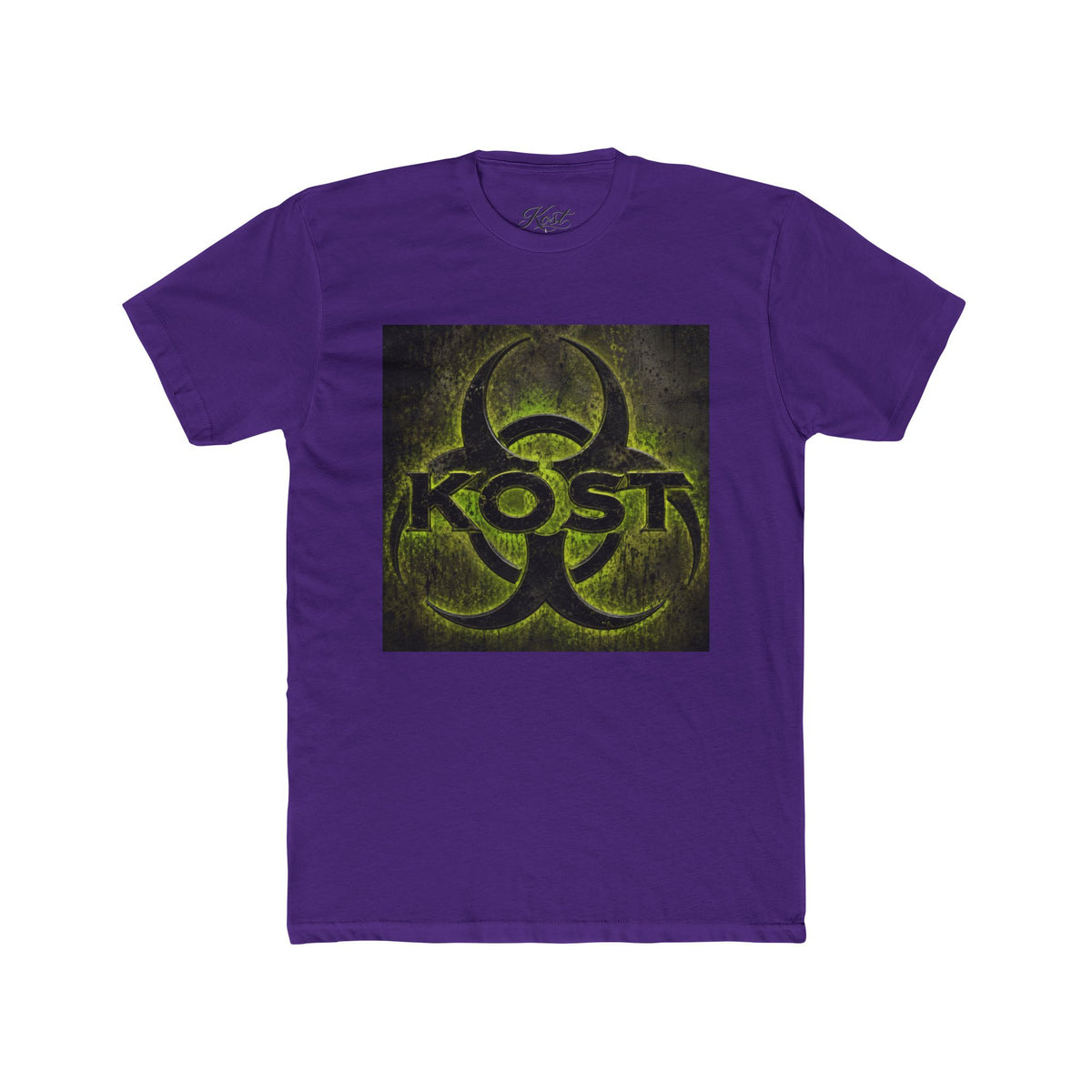 Biohazard KOST Graphic Tee — Distressed Neon Toxic Logo T-Shirt