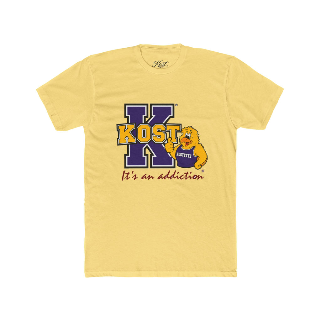 Kost University Bear Crew Tee — "It’s an Addiction" College Spirit T-Shirt