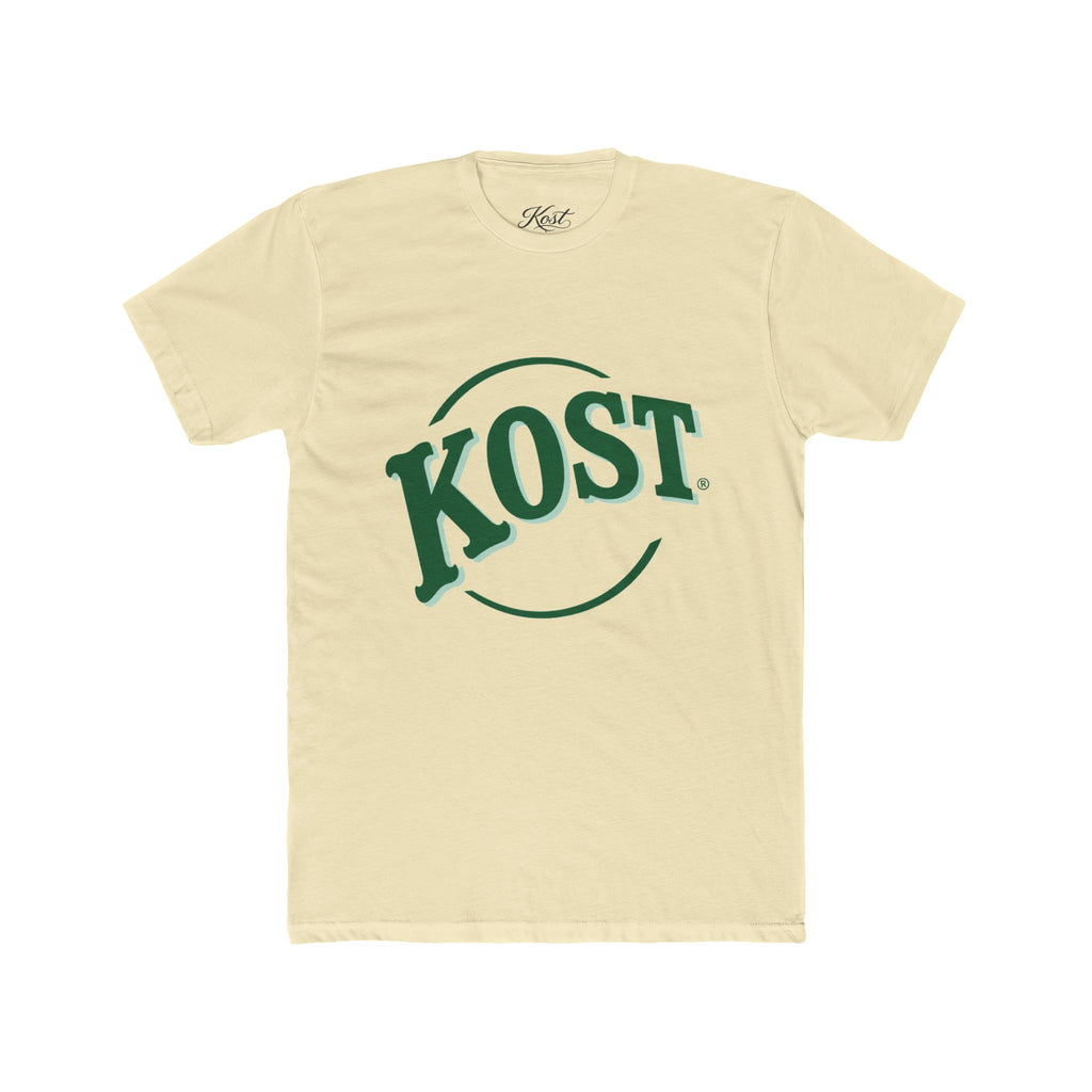 KOST Vintage Logo Tee — Green Retro Circle Graphic T-Shirt