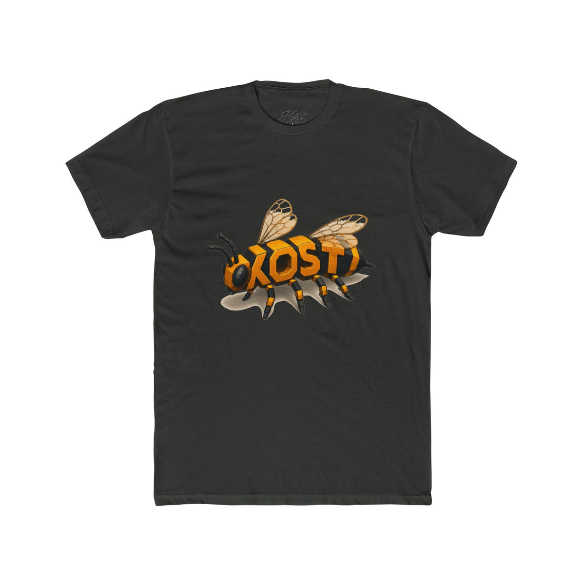 Bee Graphic Tee — 'KOST' Lettering Insect Design Cotton T-Shirt