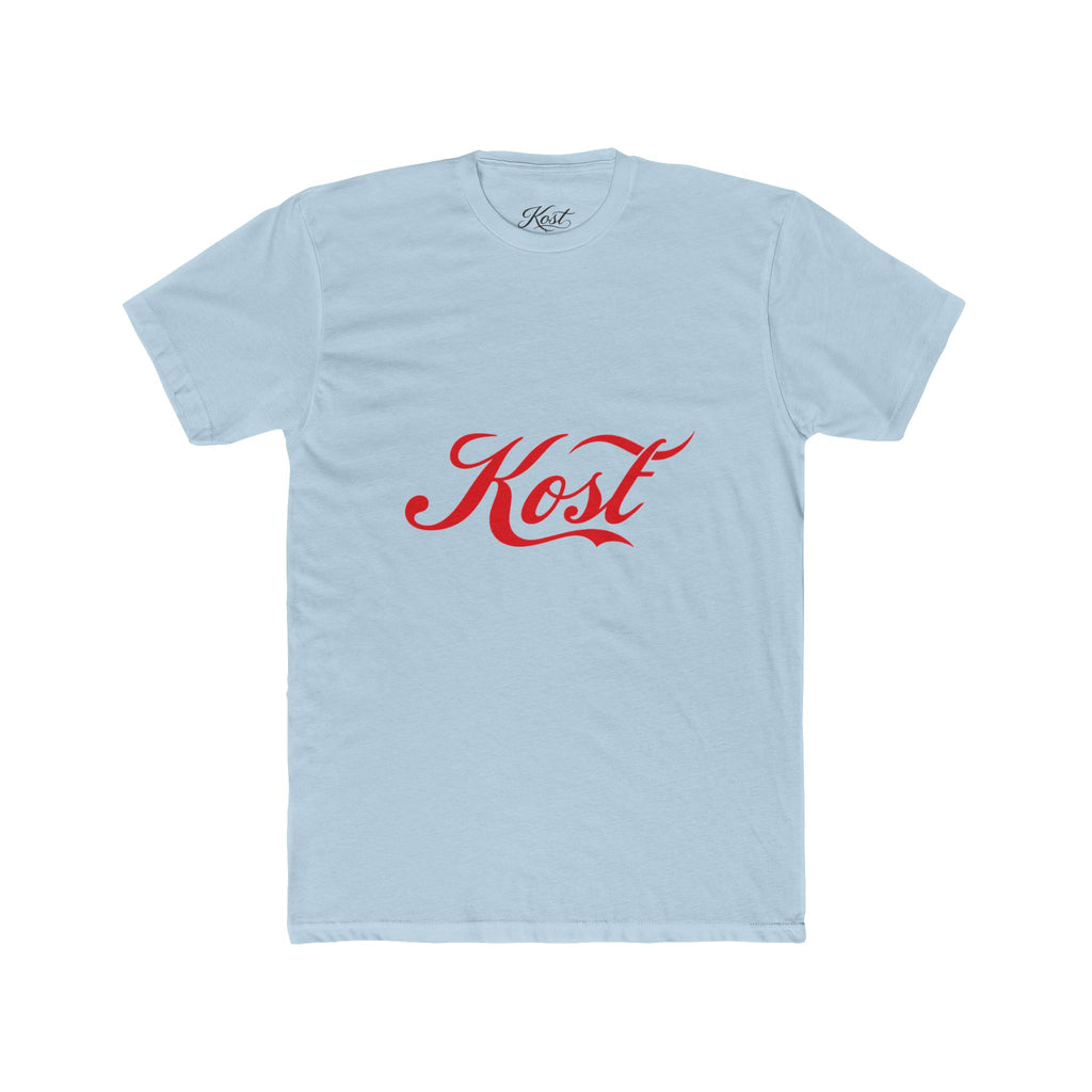 Kost Script Tee — Vintage Red Logo Cotton T-Shirt