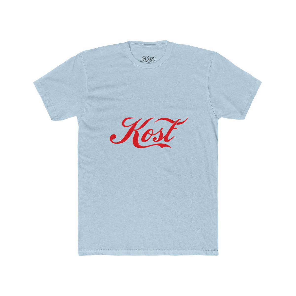Kost Script Tee — Vintage Red Logo Cotton T-Shirt