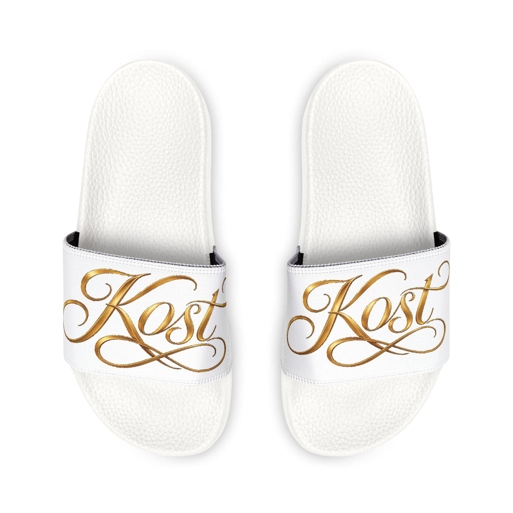 Men’s Removable-Strap Sandals with Elegant Gold Monogram