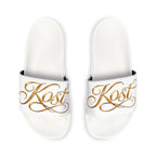 Men’s Removable-Strap Sandals with Elegant Gold Monogram