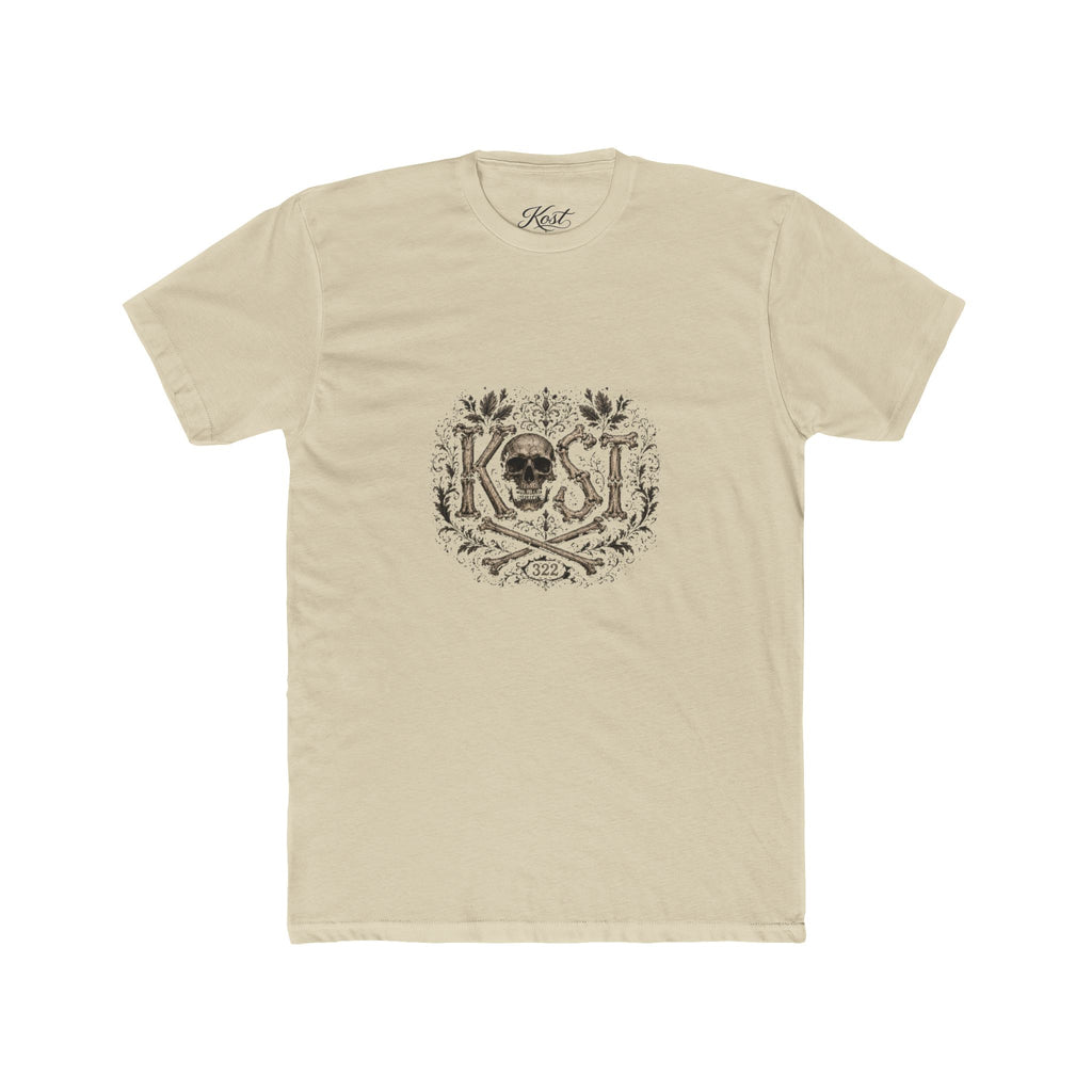 Skull & Crossbones Floral Crew Tee - KOST Vintage Graphic T-Shirt